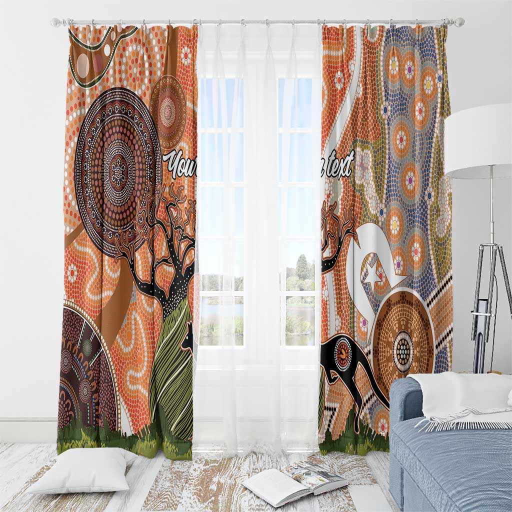 Aboriginal-Islanders NAIDOC Week Personalised Window Curtain Aboriginal Indigenous Art
