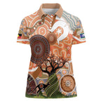 Aboriginal-Islanders NAIDOC Week Personalised Women Polo Shirt Aboriginal Indigenous Art