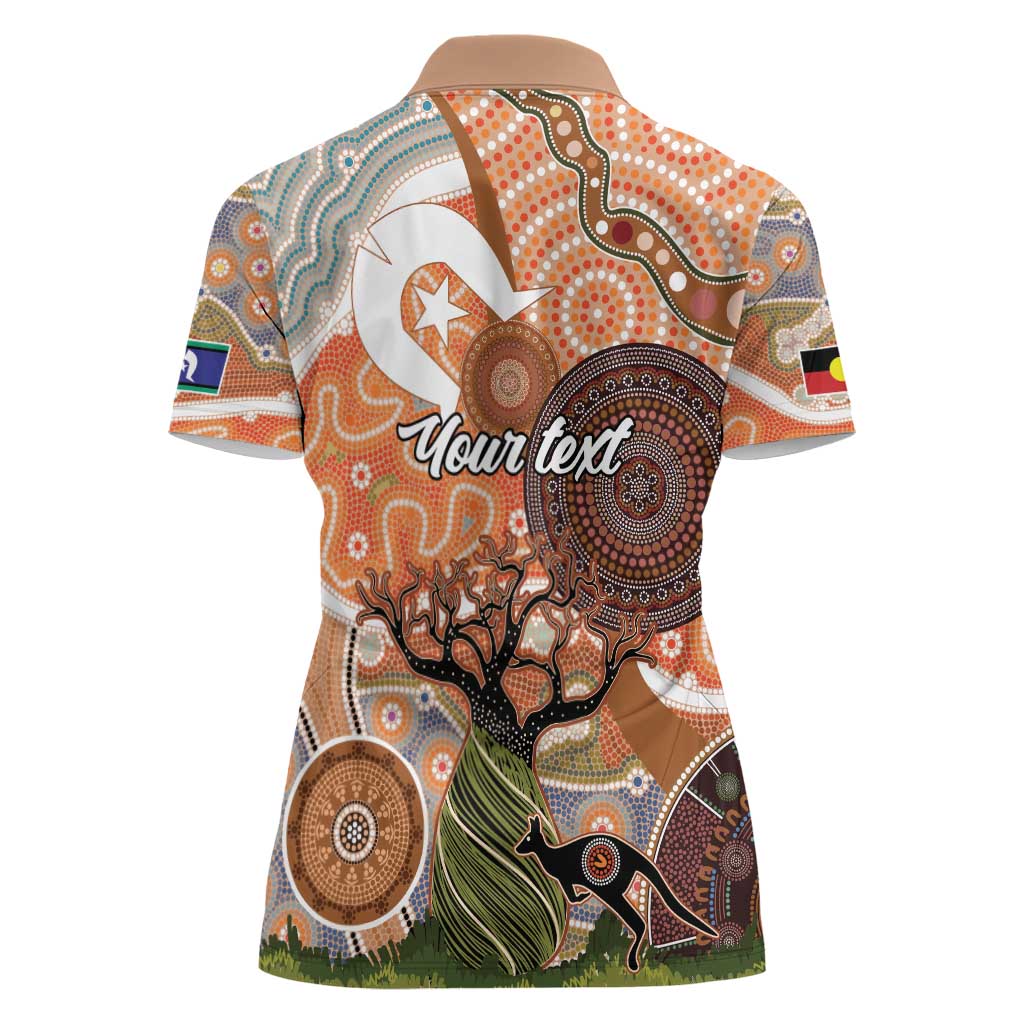 Aboriginal-Islanders NAIDOC Week Personalised Women Polo Shirt Aboriginal Indigenous Art