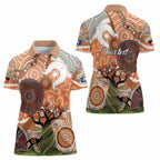 Aboriginal-Islanders NAIDOC Week Personalised Women Polo Shirt Aboriginal Indigenous Art