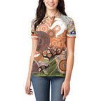 Aboriginal-Islanders NAIDOC Week Personalised Women Polo Shirt Aboriginal Indigenous Art