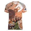 Aboriginal-Islanders NAIDOC Week Personalised Women V-Neck T-Shirt Aboriginal Indigenous Art
