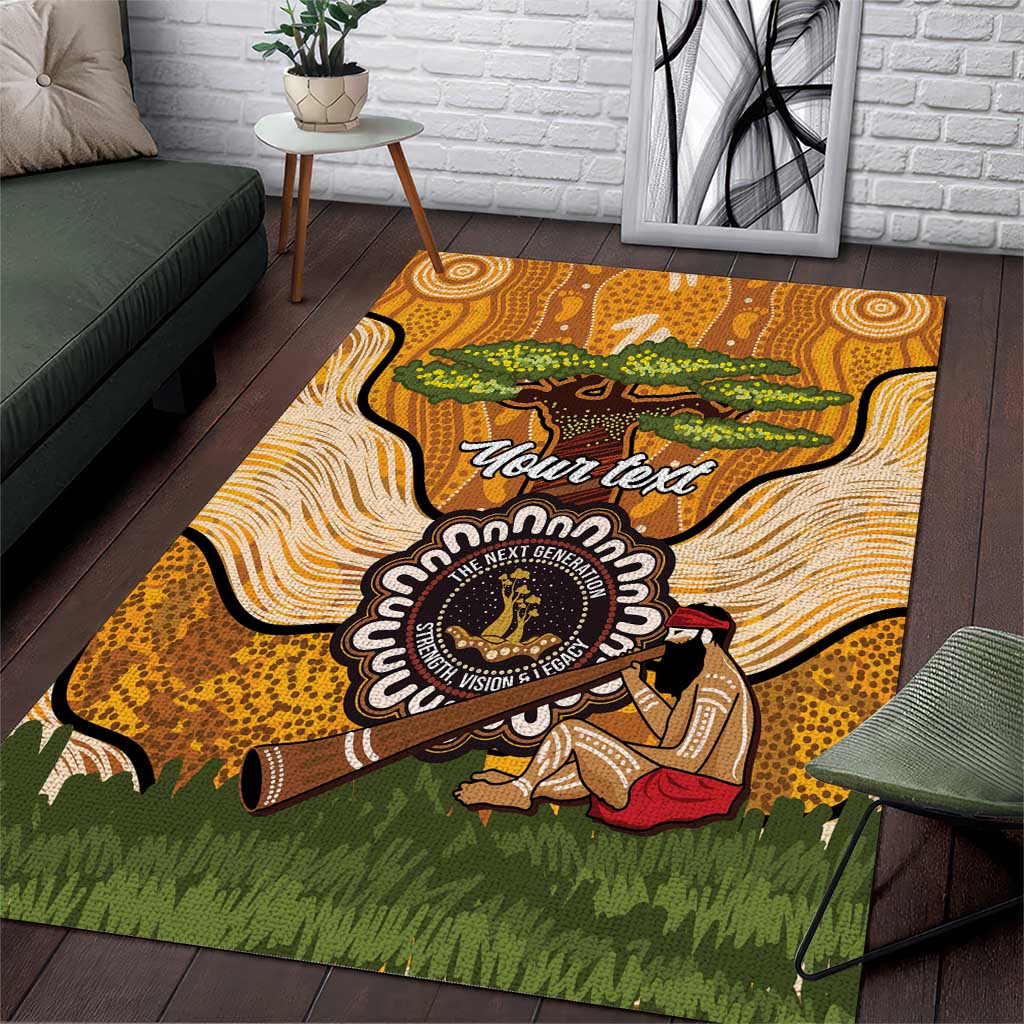Aboriginal-Islanders NAIDOC Week Personalised Area Rug Boab Tree Indigenous Art
