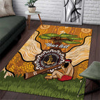 Aboriginal-Islanders NAIDOC Week Personalised Area Rug Boab Tree Indigenous Art