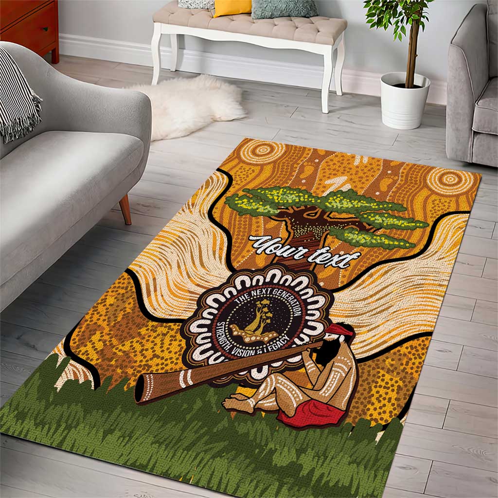 Aboriginal-Islanders NAIDOC Week Personalised Area Rug Boab Tree Indigenous Art