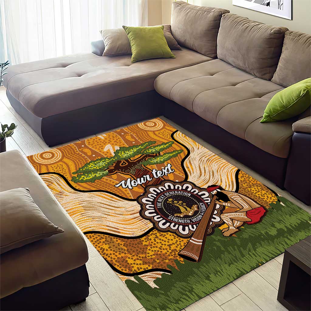 Aboriginal-Islanders NAIDOC Week Personalised Area Rug Boab Tree Indigenous Art