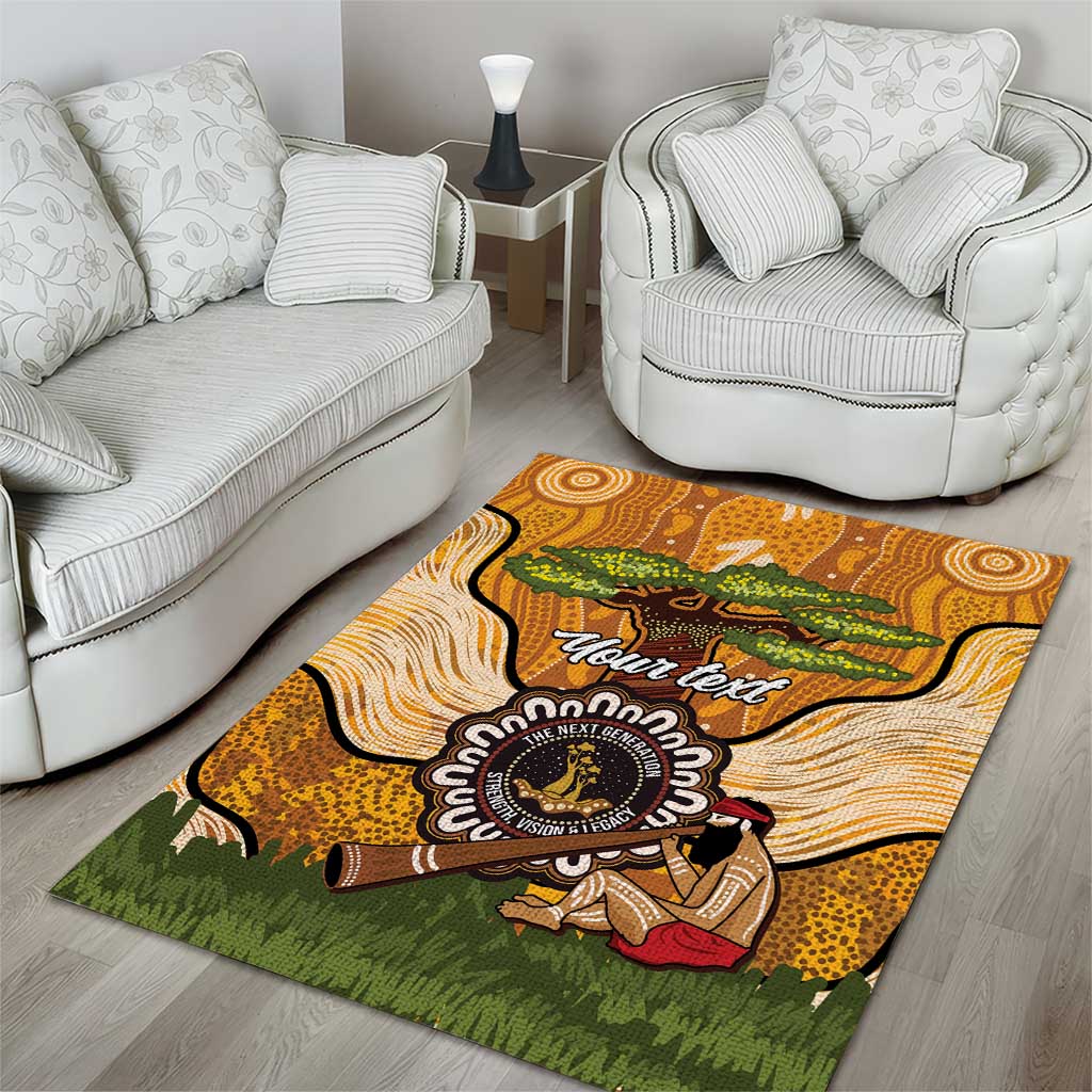 Aboriginal-Islanders NAIDOC Week Personalised Area Rug Boab Tree Indigenous Art