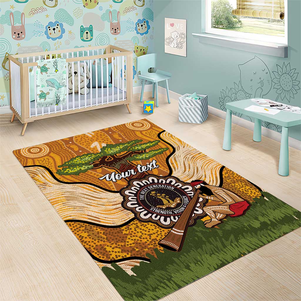 Aboriginal-Islanders NAIDOC Week Personalised Area Rug Boab Tree Indigenous Art