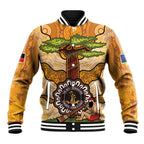 Aboriginal-Islanders NAIDOC Week Personalised Baseball Jacket Boab Tree Indigenous Art
