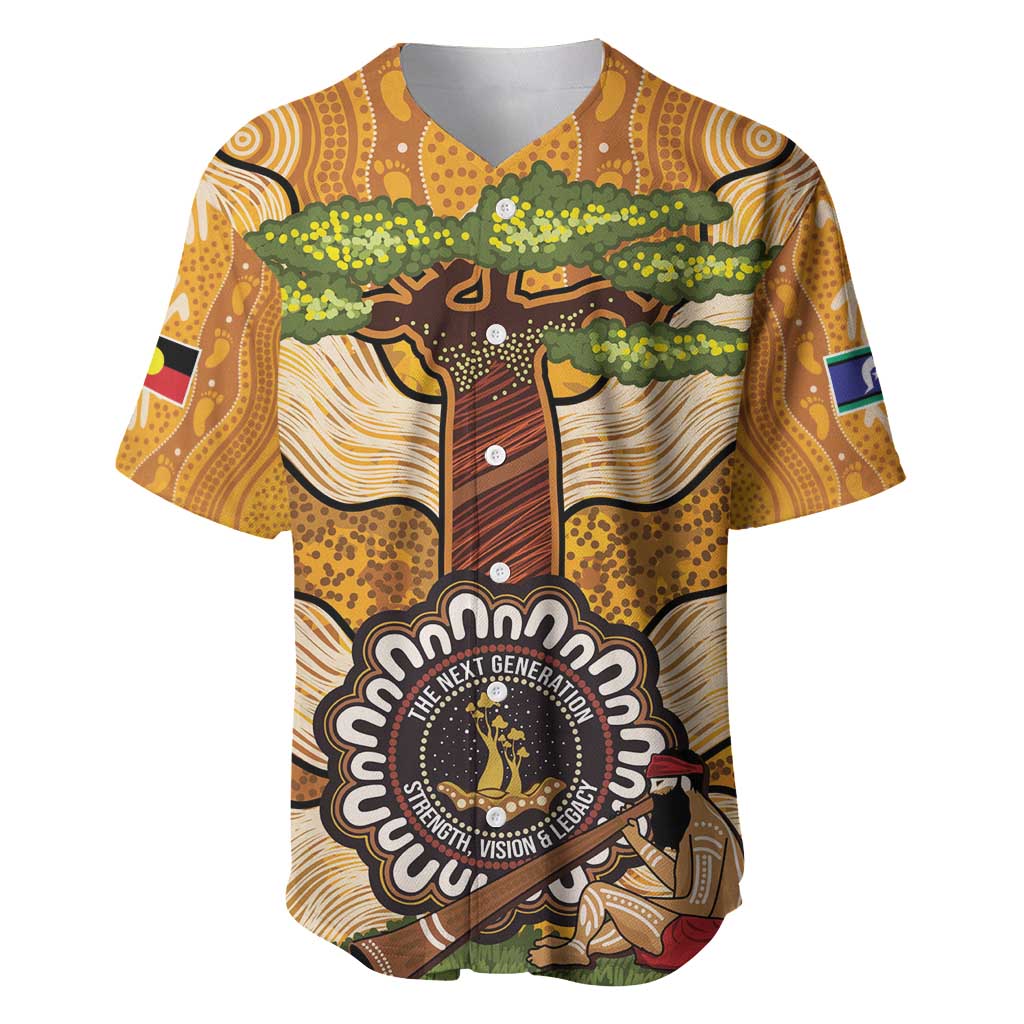 Aboriginal-Islanders NAIDOC Week Personalised Baseball Jersey Boab Tree Indigenous Art