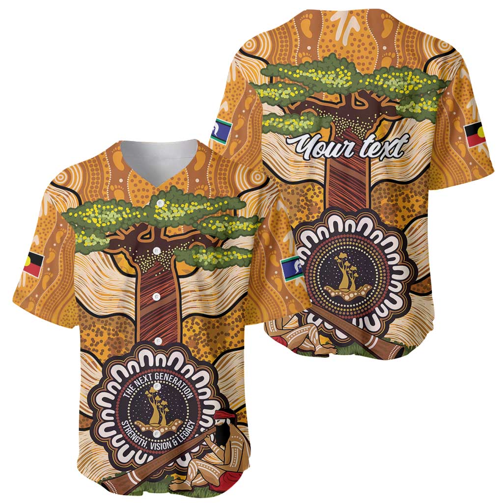 Aboriginal-Islanders NAIDOC Week Personalised Baseball Jersey Boab Tree Indigenous Art