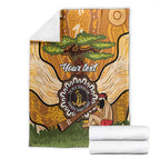 Aboriginal-Islanders NAIDOC Week Personalised Blanket Boab Tree Indigenous Art