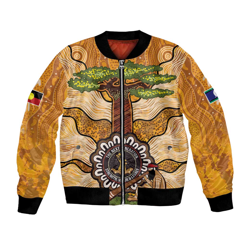 Aboriginal-Islanders NAIDOC Week Personalised Bomber Jacket Boab Tree Indigenous Art