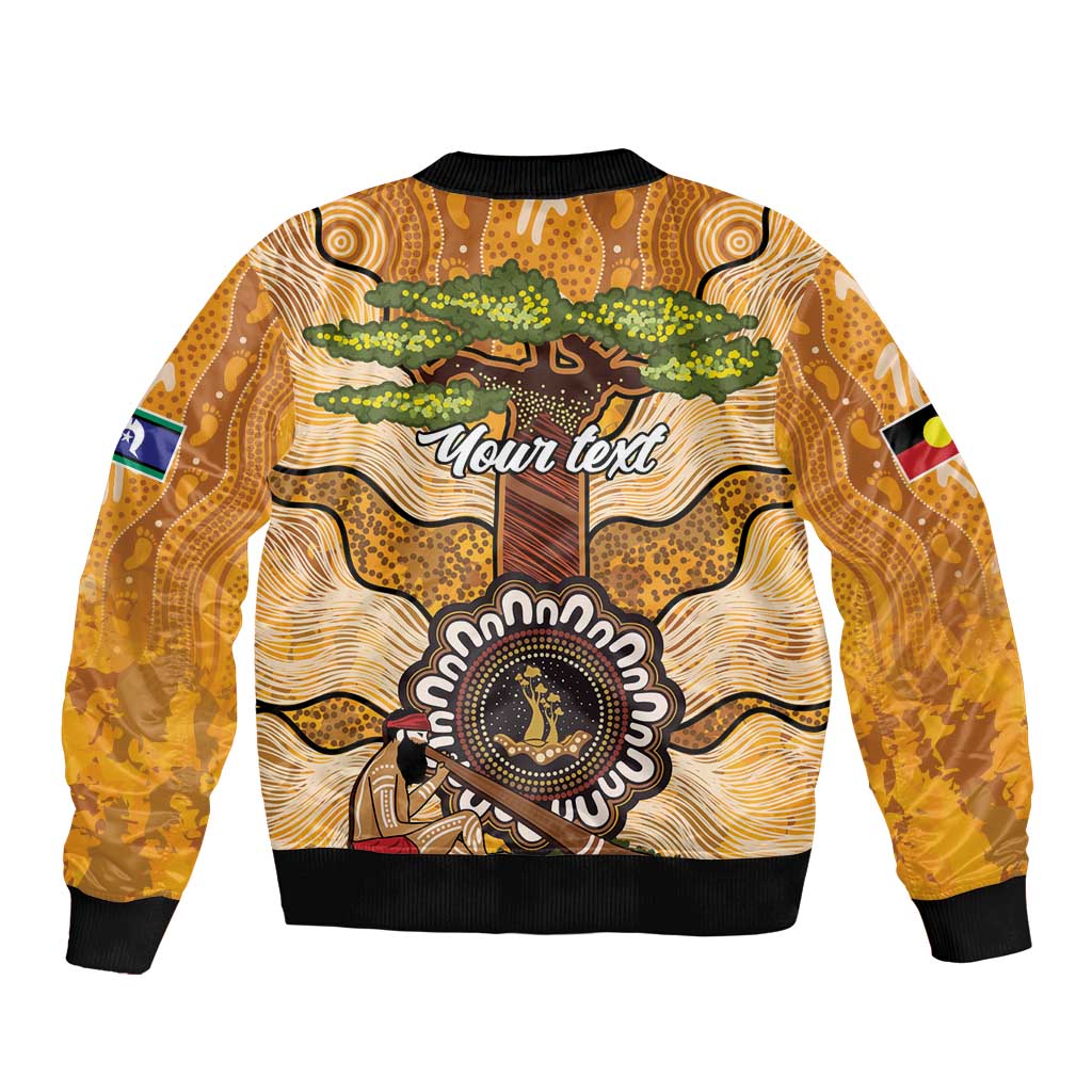 Aboriginal-Islanders NAIDOC Week Personalised Bomber Jacket Boab Tree Indigenous Art