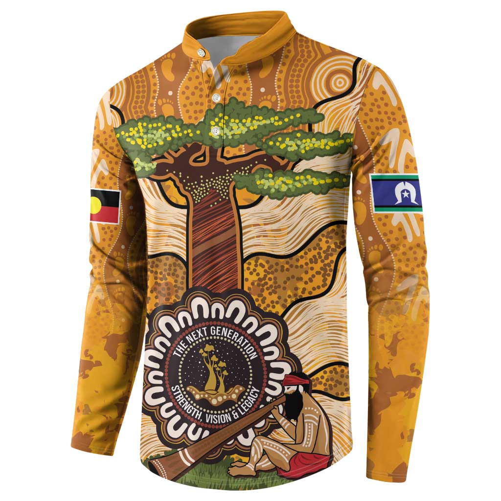 Aboriginal-Islanders NAIDOC Week Personalised Button Sweatshirt Boab Tree Indigenous Art