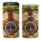 Aboriginal-Islanders NAIDOC Week Personalised 4 in 1 Can Cooler Tumbler Boab Tree Indigenous Art