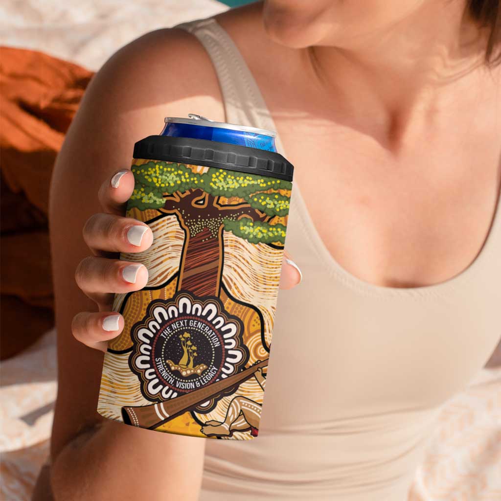 Aboriginal-Islanders NAIDOC Week Personalised 4 in 1 Can Cooler Tumbler Boab Tree Indigenous Art
