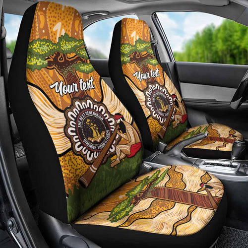 Aboriginal-Islanders NAIDOC Week Personalised Car Seat Cover Boab Tree Indigenous Art