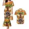 Aboriginal-Islanders NAIDOC Week Personalised Couples Matching Mermaid Dress and Hawaiian Shirt Boab Tree Indigenous Art