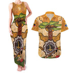 Aboriginal-Islanders NAIDOC Week Personalised Couples Matching Tank Maxi Dress and Hawaiian Shirt Boab Tree Indigenous Art