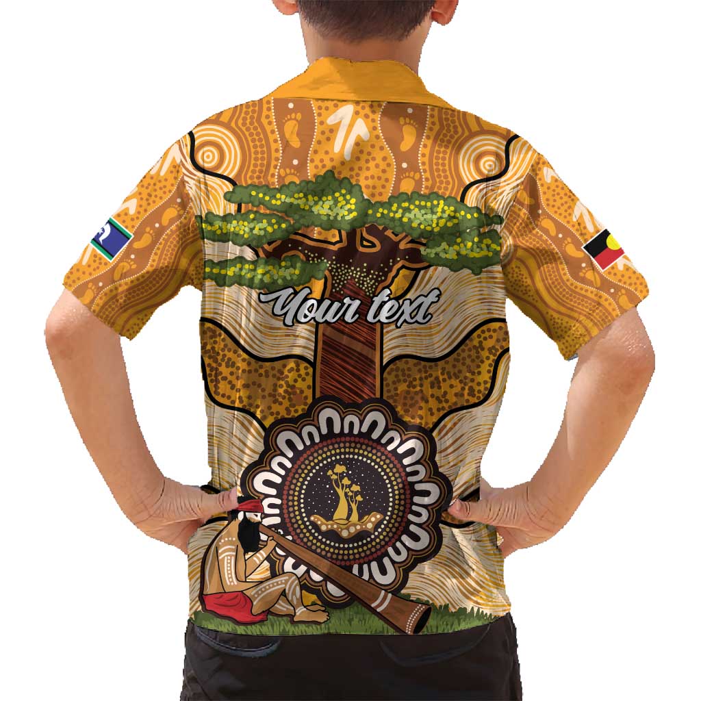 Aboriginal-Islanders NAIDOC Week Personalised Family Matching Puletasi and Hawaiian Shirt Boab Tree Indigenous Art