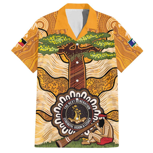 Aboriginal-Islanders NAIDOC Week Personalised Family Matching Summer Maxi Dress and Hawaiian Shirt Boab Tree Indigenous Art