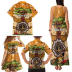 Aboriginal-Islanders NAIDOC Week Personalised Family Matching Tank Maxi Dress and Hawaiian Shirt Boab Tree Indigenous Art