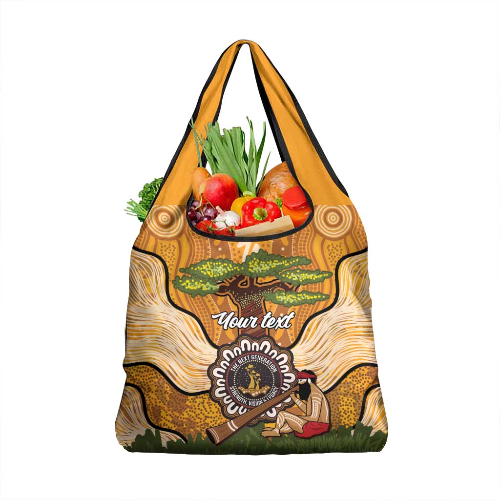 Aboriginal-Islanders NAIDOC Week Personalised Grocery Bag Boab Tree Indigenous Art