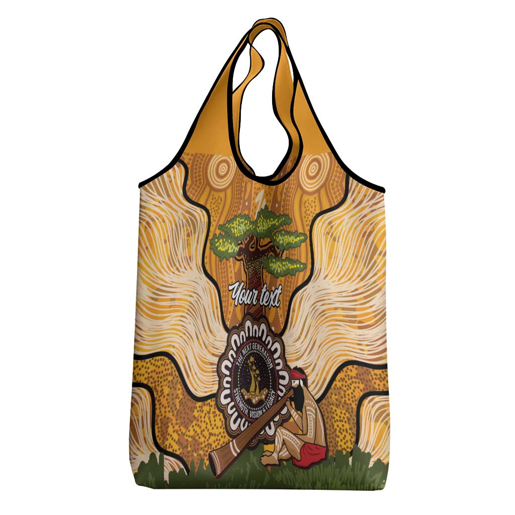 Aboriginal-Islanders NAIDOC Week Personalised Grocery Bag Boab Tree Indigenous Art