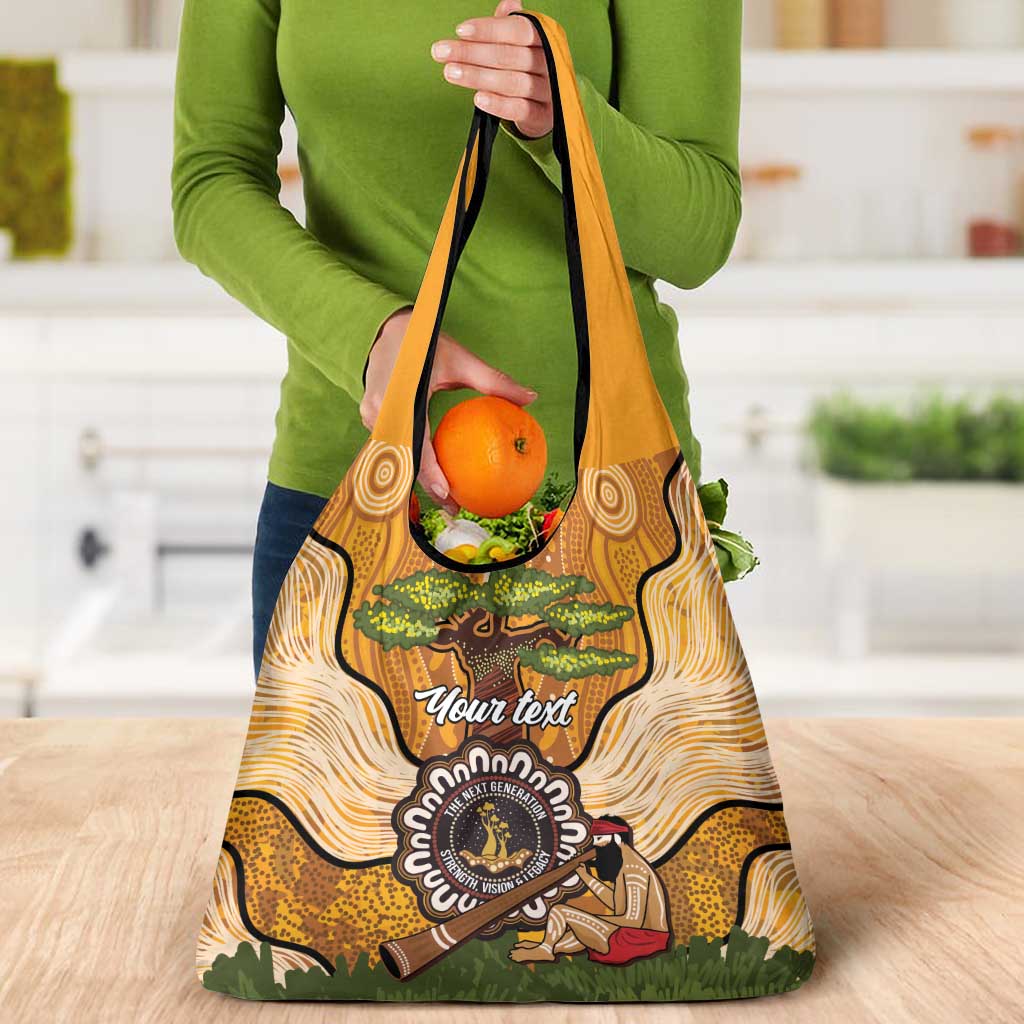 Aboriginal-Islanders NAIDOC Week Personalised Grocery Bag Boab Tree Indigenous Art
