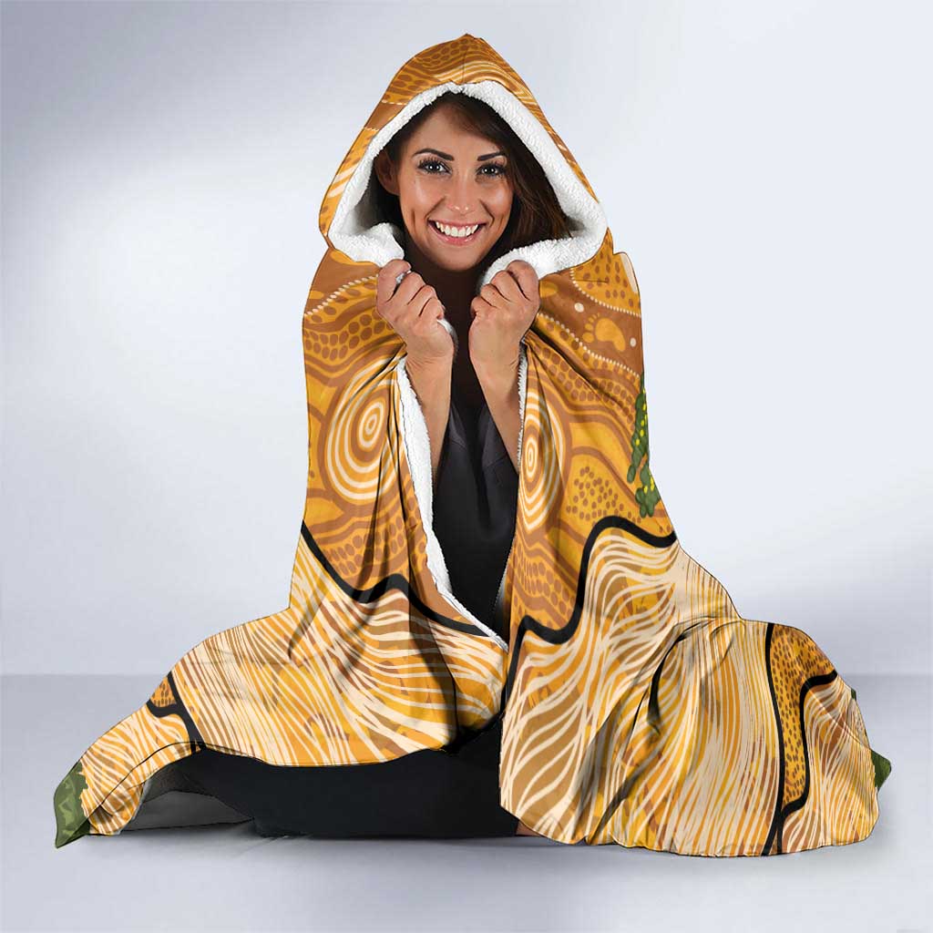 Aboriginal-Islanders NAIDOC Week Personalised Hooded Blanket Boab Tree Indigenous Art