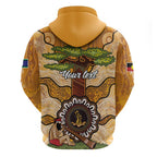 Aboriginal-Islanders NAIDOC Week Personalised Hoodie Boab Tree Indigenous Art