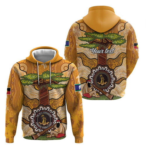 Aboriginal-Islanders NAIDOC Week Personalised Hoodie Boab Tree Indigenous Art