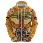 Aboriginal-Islanders NAIDOC Week Personalised Hoodie Boab Tree Indigenous Art