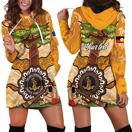 Aboriginal-Islanders NAIDOC Week Personalised Hoodie Dress Boab Tree Indigenous Art