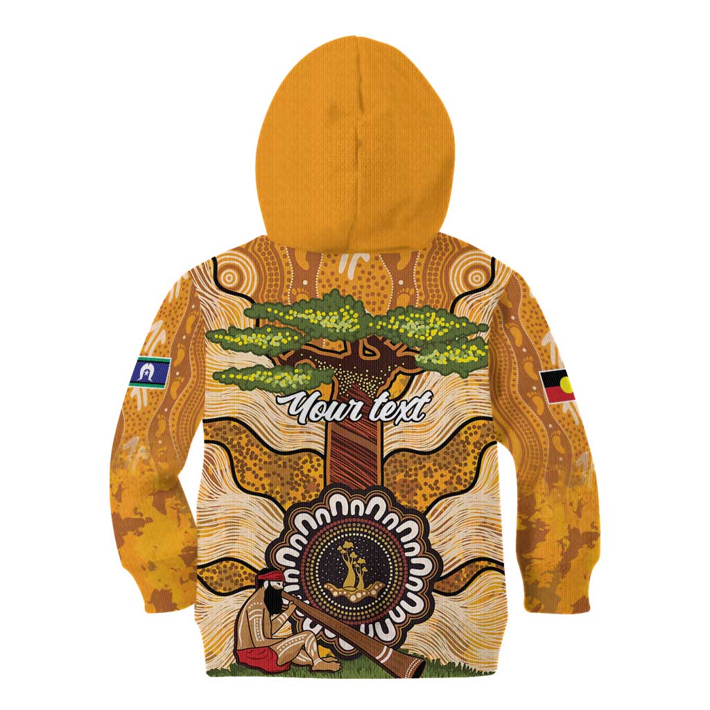 Aboriginal-Islanders NAIDOC Week Personalised Kid Hoodie Boab Tree Indigenous Art