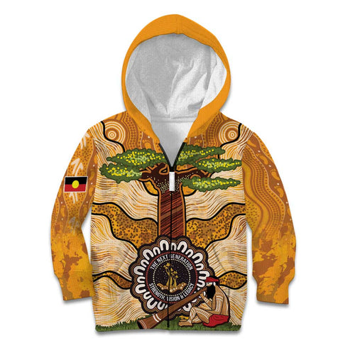 Aboriginal-Islanders NAIDOC Week Personalised Kid Hoodie Boab Tree Indigenous Art