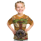 Aboriginal-Islanders NAIDOC Week Personalised Kid T Shirt Boab Tree Indigenous Art