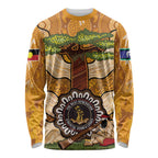 Aboriginal-Islanders NAIDOC Week Personalised Long Sleeve Shirt Boab Tree Indigenous Art