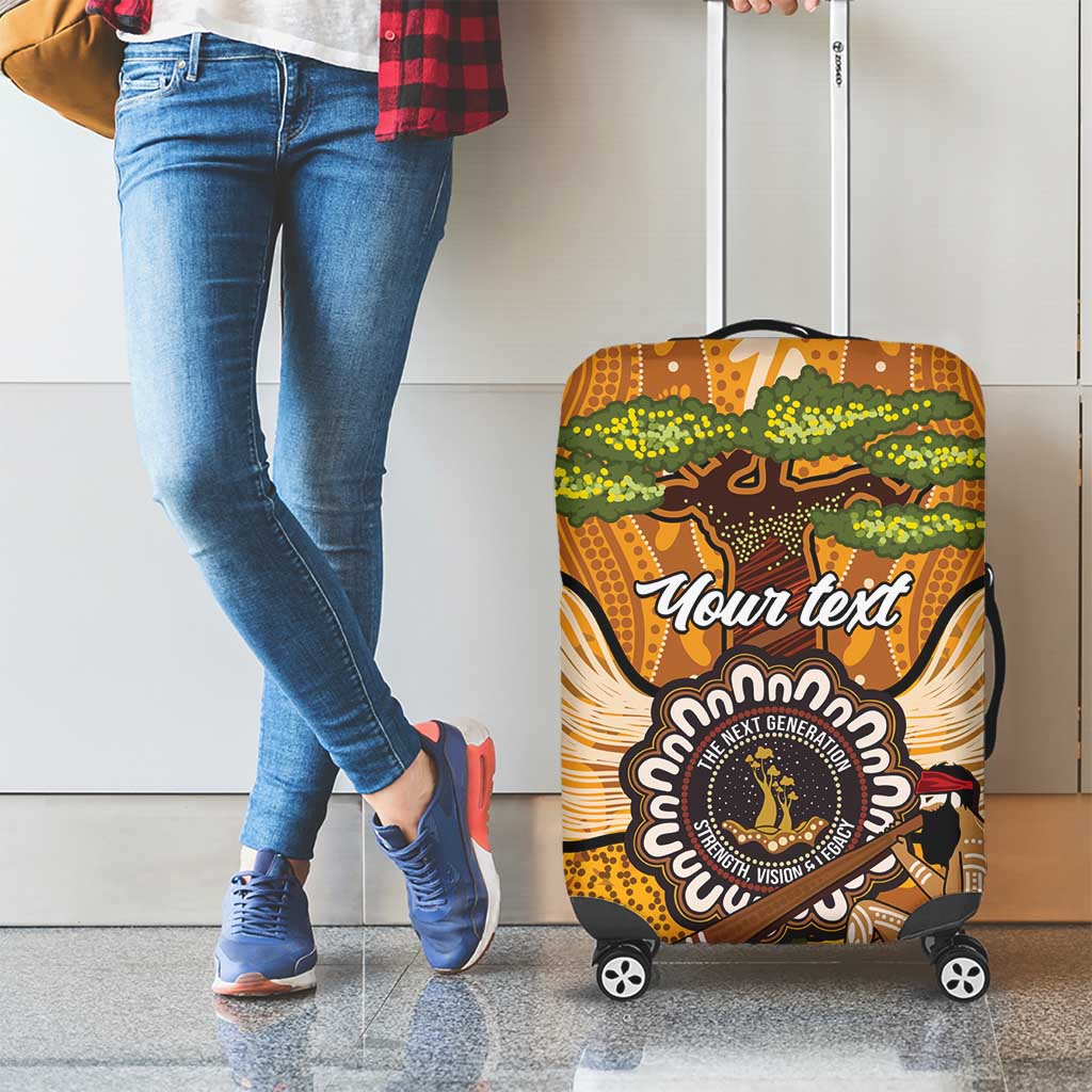 Aboriginal-Islanders NAIDOC Week Personalised Luggage Cover Boab Tree Indigenous Art