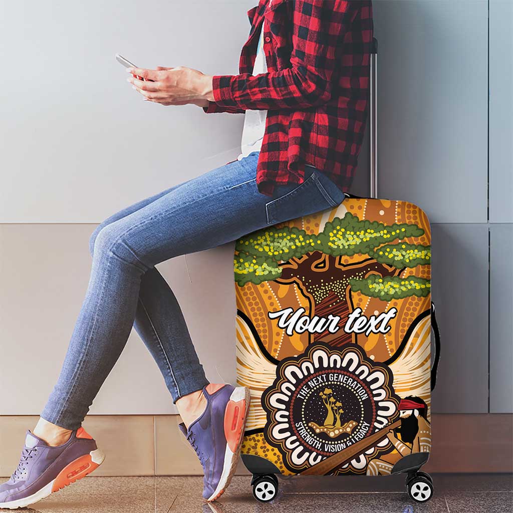 Aboriginal-Islanders NAIDOC Week Personalised Luggage Cover Boab Tree Indigenous Art