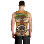 Aboriginal-Islanders NAIDOC Week Personalised Men Tank Top Boab Tree Indigenous Art