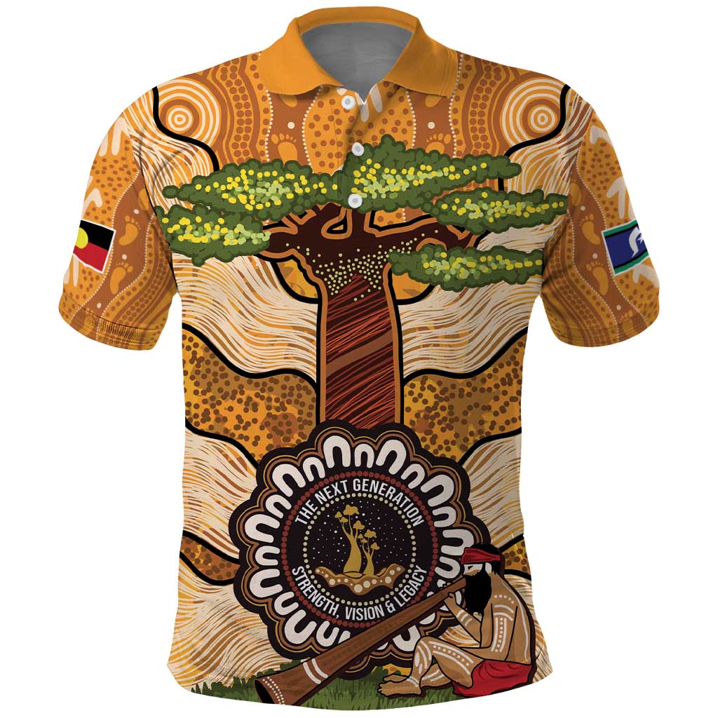 Aboriginal-Islanders NAIDOC Week Personalised Polo Shirt Boab Tree Indigenous Art