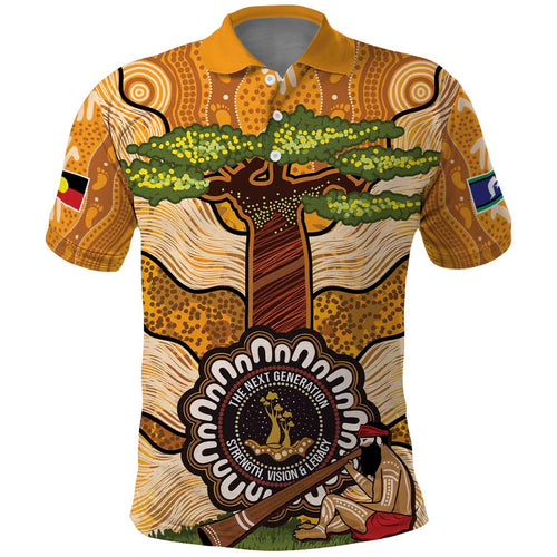 Aboriginal-Islanders NAIDOC Week Personalised Polo Shirt Boab Tree Indigenous Art