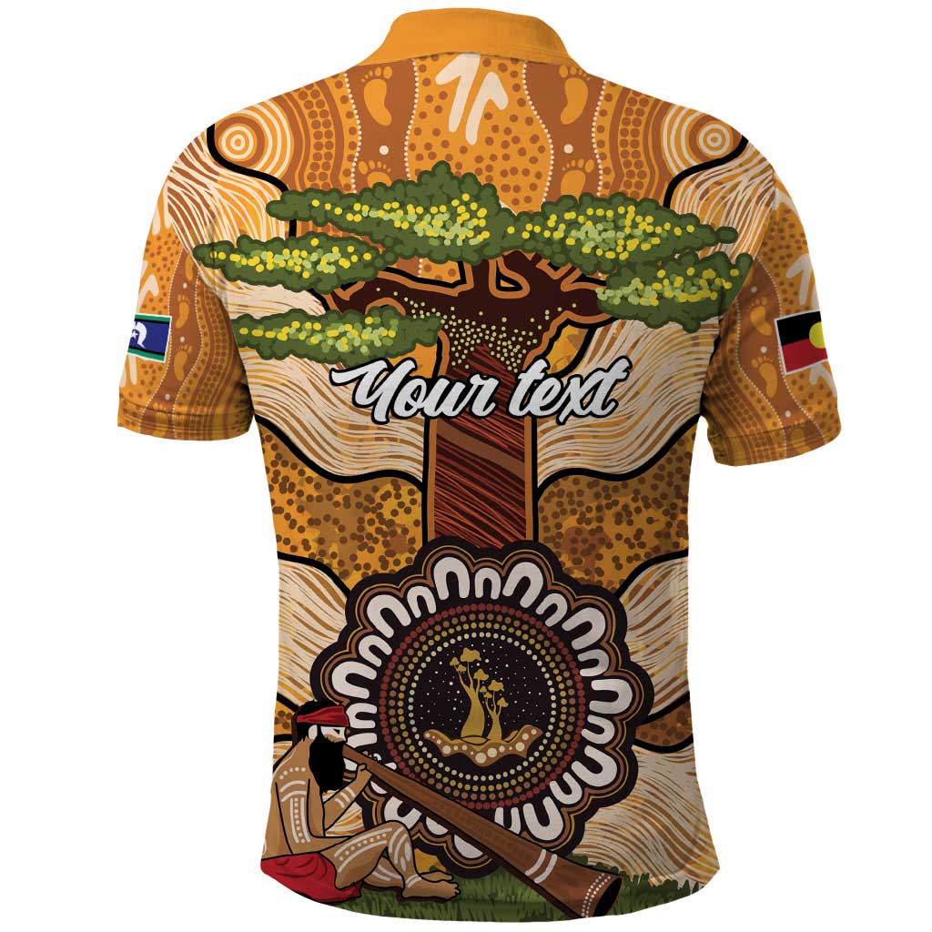 Aboriginal-Islanders NAIDOC Week Personalised Polo Shirt Boab Tree Indigenous Art