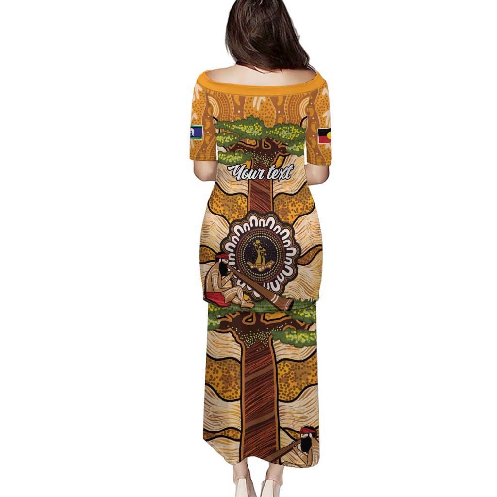 Aboriginal-Islanders NAIDOC Week Personalised Puletasi Boab Tree Indigenous Art
