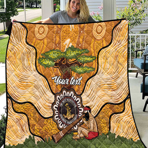 Aboriginal-Islanders NAIDOC Week Personalised Quilt Boab Tree Indigenous Art