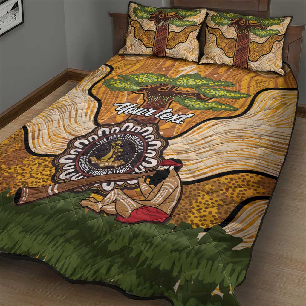 Aboriginal-Islanders NAIDOC Week Personalised Quilt Bed Set Boab Tree Indigenous Art