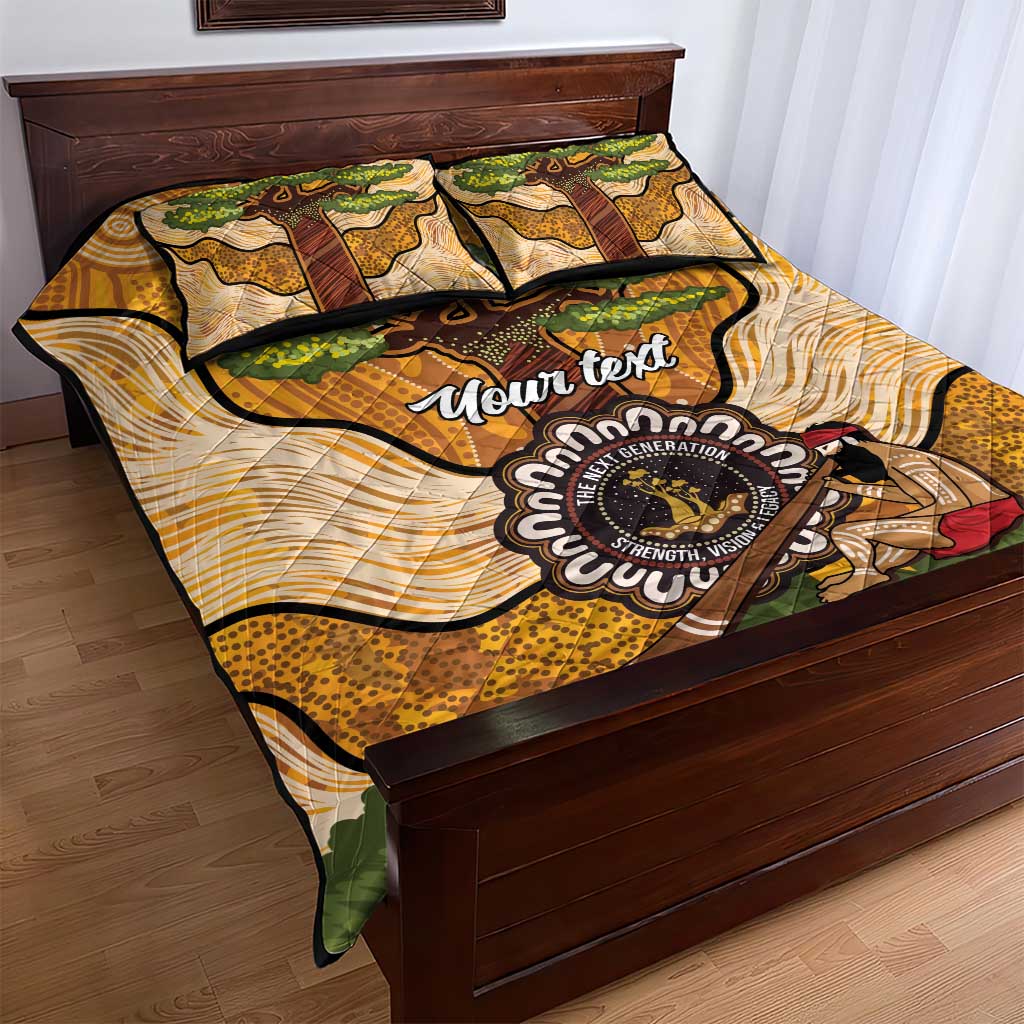 Aboriginal-Islanders NAIDOC Week Personalised Quilt Bed Set Boab Tree Indigenous Art
