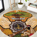 Aboriginal-Islanders NAIDOC Week Personalised Round Carpet Boab Tree Indigenous Art
